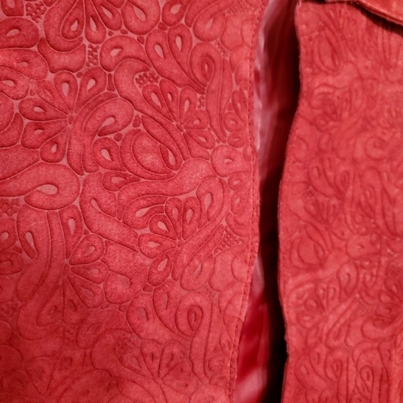 Coldwater Creek Press Suede Genuine Leather Vest - Picture 2 of 5